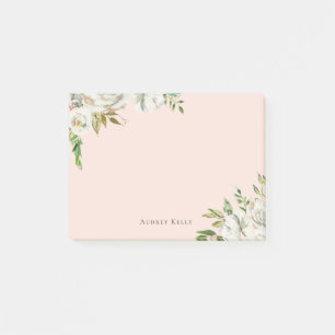 Gilded Blooms Personalisiert Mit Monogramm Post-it Klebezettel