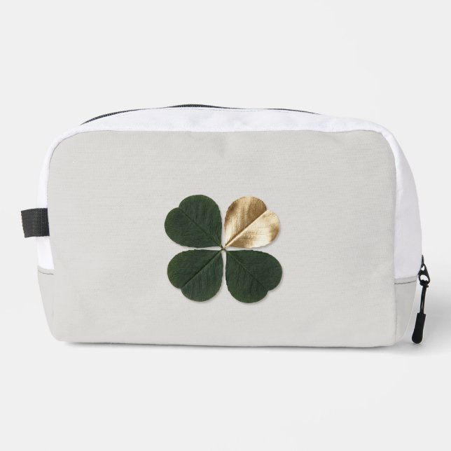 Gilded Clover Luxe Two-Tone Ritual Toiletry Bag Waschbeutel (Vorderseite)