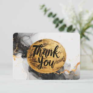 Gilded Dankbarkeit: Moderne Eleganz Leere Dankeskarte