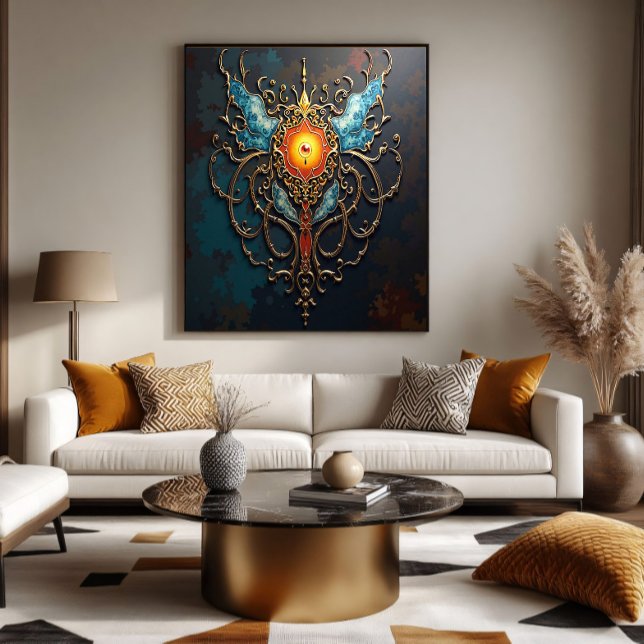 Gilded Dragon Heart Poster (Von Creator hochgeladen)