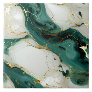 Gilded Emerald Flow Keramik Tile Fliese