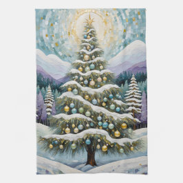 Gilded Evergreen Geschirrtuch