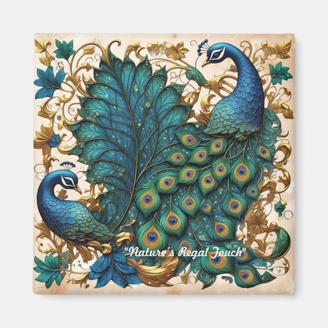 Gilded Feather Dreams Magnet (Vorne)