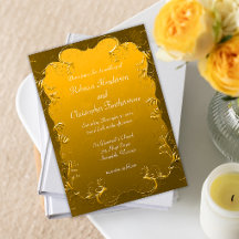 Gilded Filigree Vintag Gold Wedding