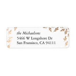 Gilded Garland Elegantes Label