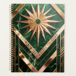 Gilded Geometric Art Deco | Opulent Foil & Marble  Planer