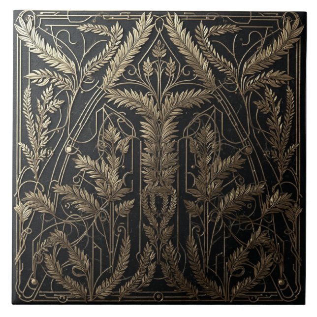 Gilded Grain Harvest Fliese (Vorderseite)