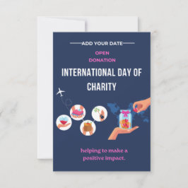 Gilded Hearts: Internationaler Tag der Wohltätigke Einladung
