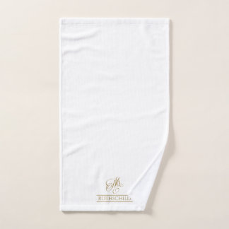 Gilded Imitats Gold Calligraphy Groom Mr. Gift Badhandtuch Set