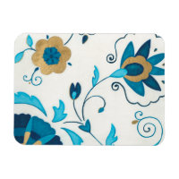 Gilded Indigo Blume mit weißem Hintergrund