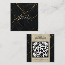 Gilded Midnight Marble Black & Gold Wedding
