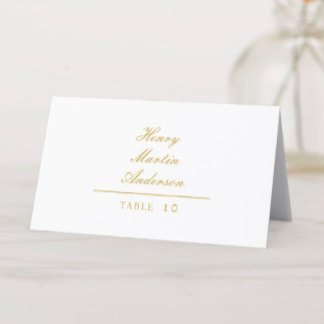 Gilded Monogram Wedding Tischnummer Platzkarte