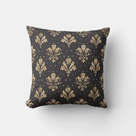Gilded Noir Damask Princesscore Kissen