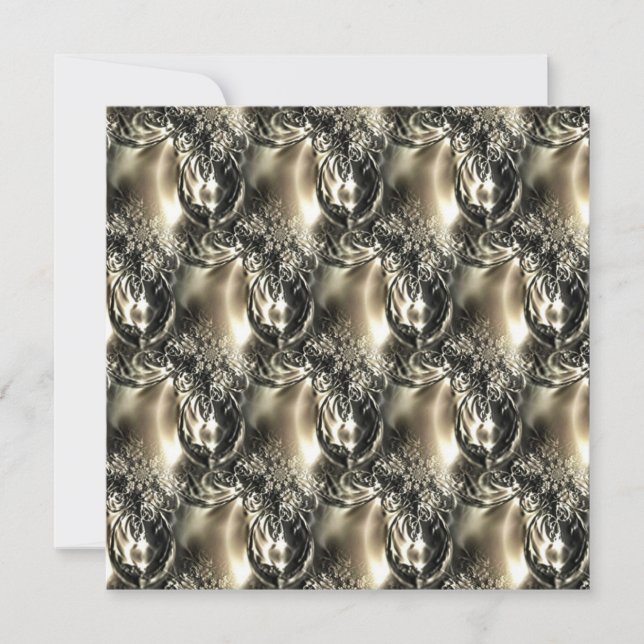 Gilded Pearls Feiertagskarte (Vorderseite)