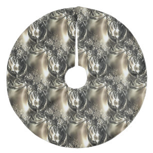 Gilded Pearls Fleece Weihnachtsbaumdecke