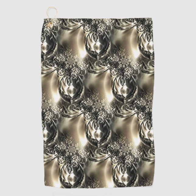 Gilded Pearls Golfhandtuch (Vorderseite)