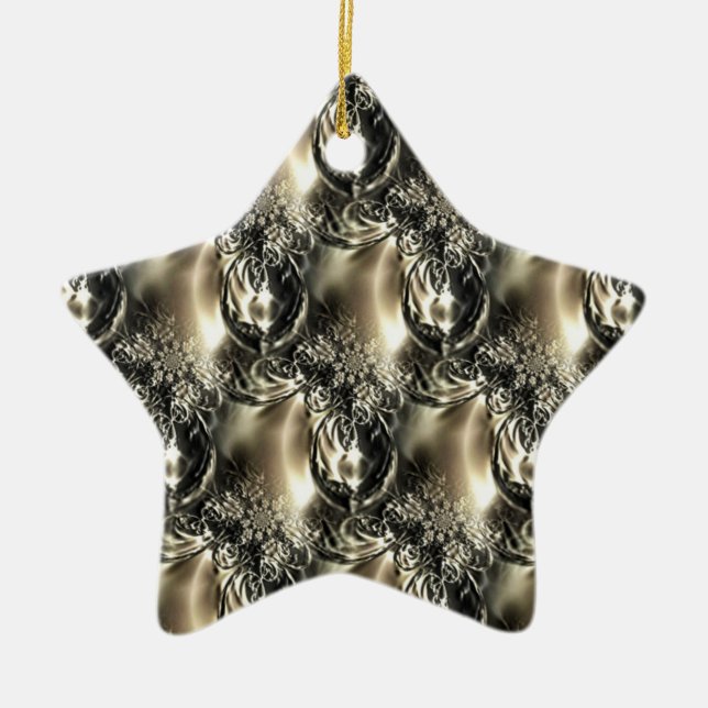 Gilded Pearls Keramik Ornament (Vorne)