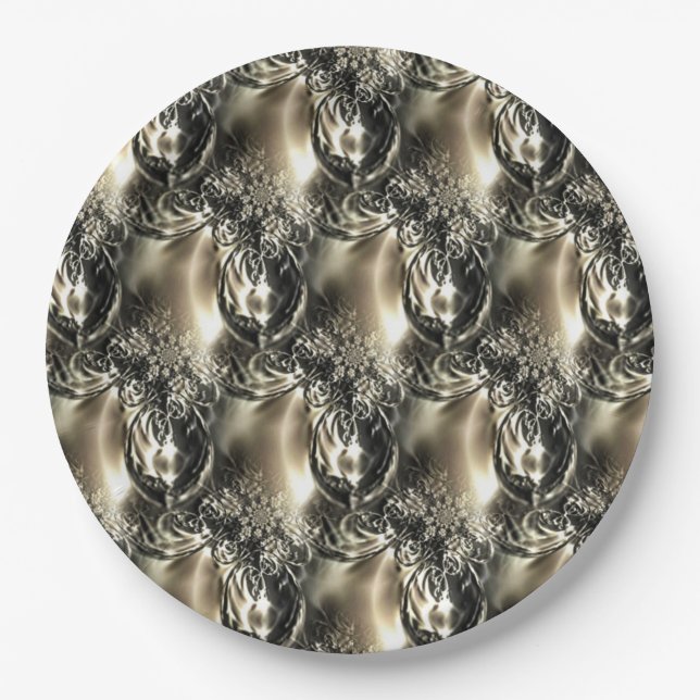 Gilded Pearls Pappteller (Vorderseite)