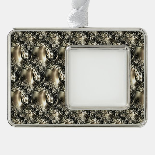 Gilded Pearls Rahmen-Ornament Silber (Vorderseite)