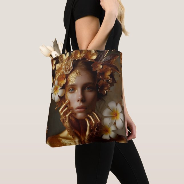 Gilded Pre-Raphaelite Woman 3 Tasche (Von Nahem)