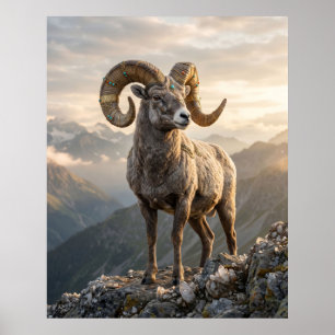 Gilded-Ram-Gipfel Poster