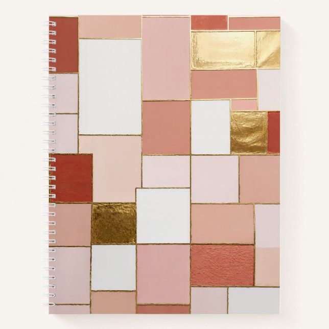 Gilded Rose Geometrie Notizbuch (Vorderseite)