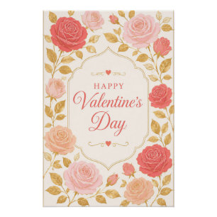 Gilded Rose Valentinsromanze Poster