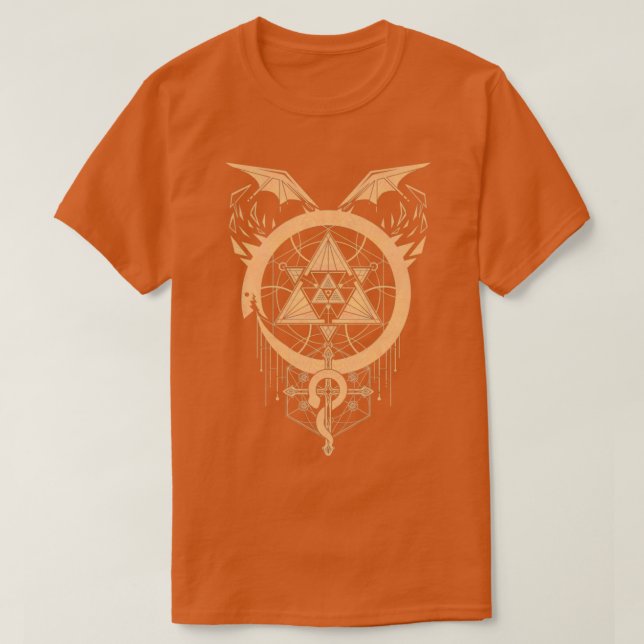 Gilded Snakes of Alchemy T-Shirt (Design vorne)