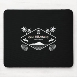 Gili-Inseln Indonesien Meeresschildkröte Palmen Ur Mousepad