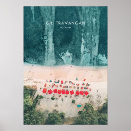 Gili Trawangan, Indonesien - Illustration Poster