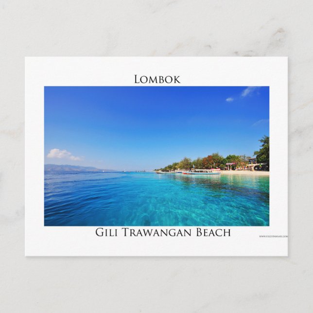 Gili Trawangan, Lombok Postkarte (Vorderseite)