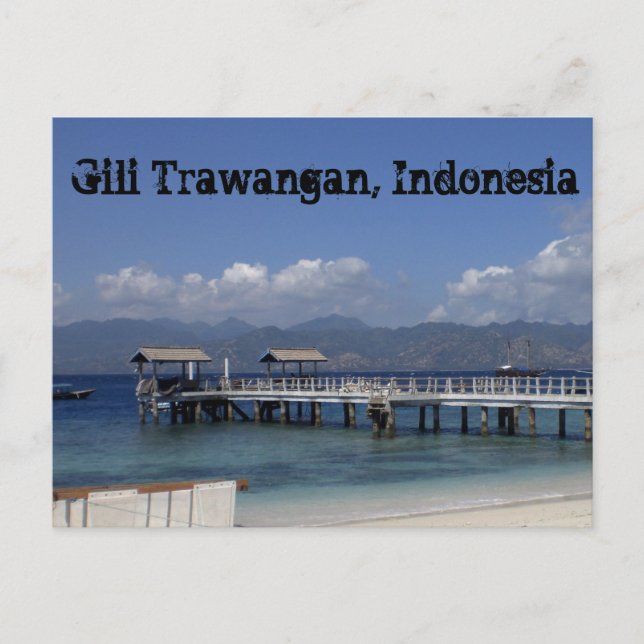 Gili Trawangan Postcard Postkarte (Vorderseite)