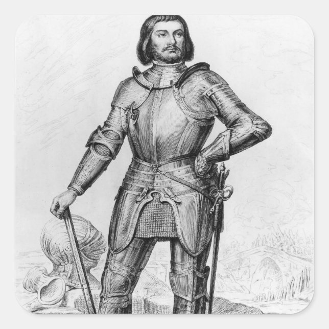 Gilles de Laval, Lord of Rais Quadratischer Aufkleber (Vorderseite)