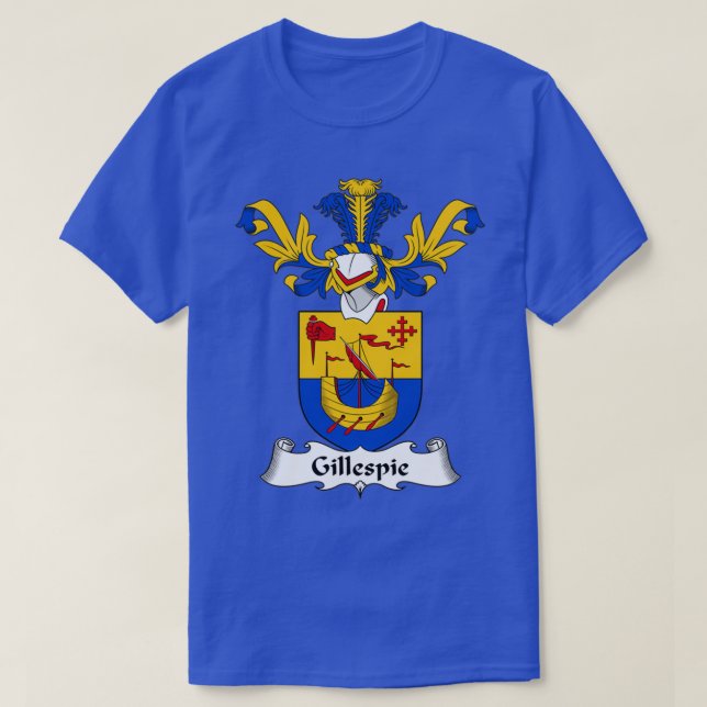 Gillespie Coat of Arms Familienwappen T-Shirt (Design vorne)