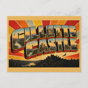 Gillette Castle Connecticut River Valley Stein Postkarte