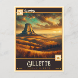 Gillette, Wyoming | VINTAG Postkarte