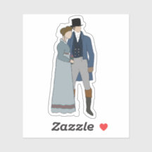 Gillian et Scott, autocollant vinyle taillé sur me