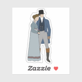 Gillian und Scott, Aufkleber aus Vinyl