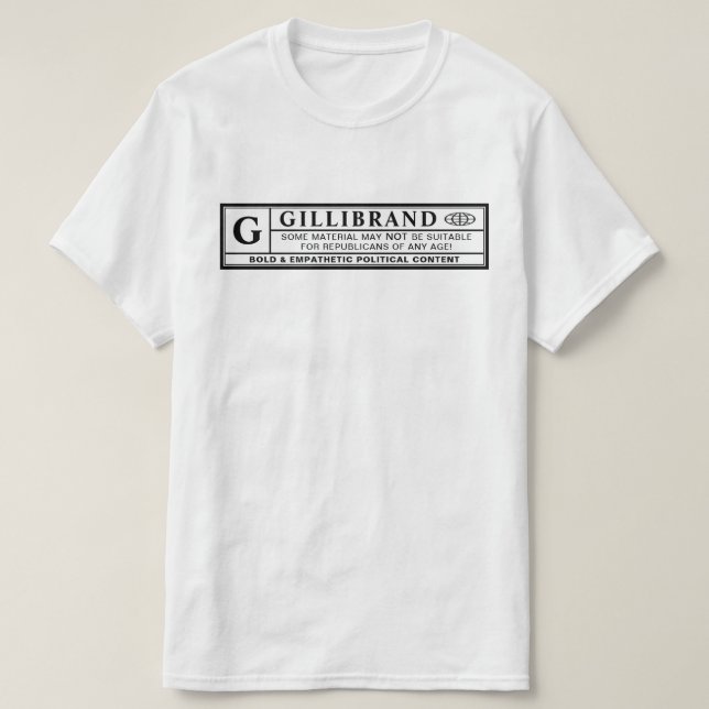Gillibrand-Warnschild T-Shirt (Design vorne)