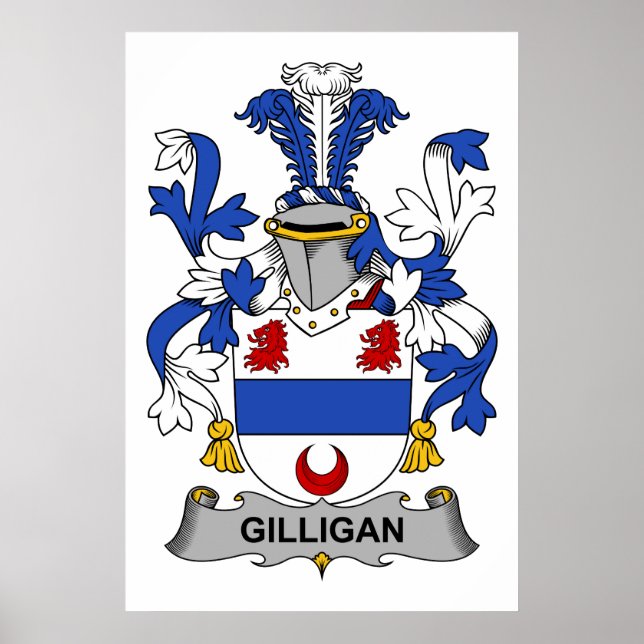 Gilligan Familienwappen Poster (Vorne)