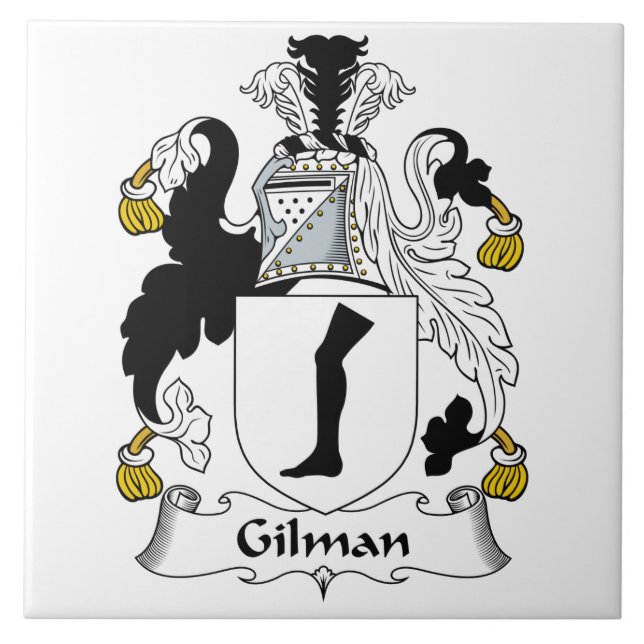 Gilman-Familienwappen Fliese (Vorderseite)