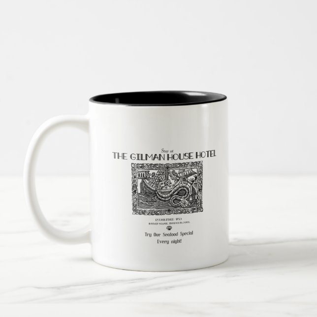 Gilman House Hotel, Innsmouth Zweifarbige Tasse (Links)