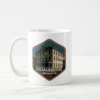 Gilman House Innsmouth Hotel Vintage Reiseabzeiche Kaffeetasse