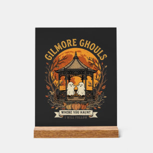 Gilmore Ghouls Halloween-Geist-Gartenpavillon Desi Acrylschild