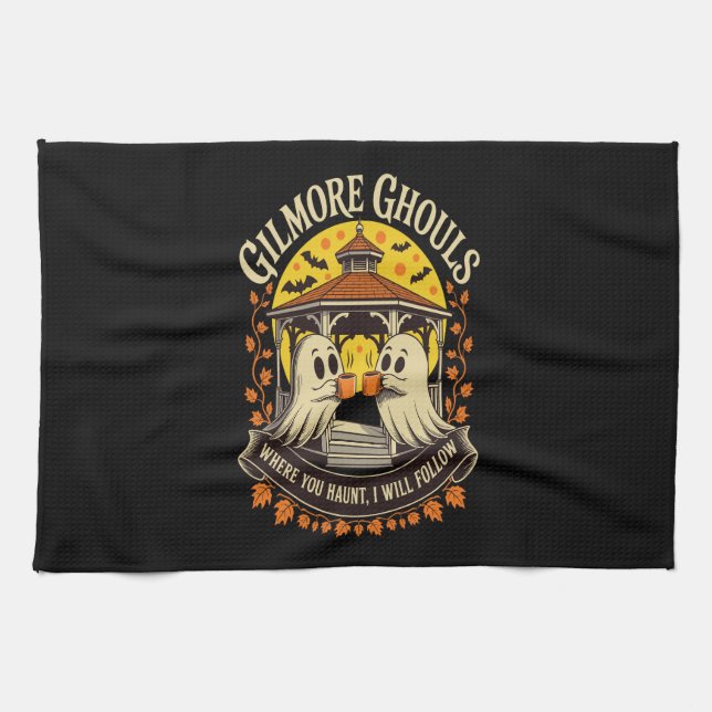 Gilmore Ghouls Halloween Ghost Geschirrtuch (Horizontal)