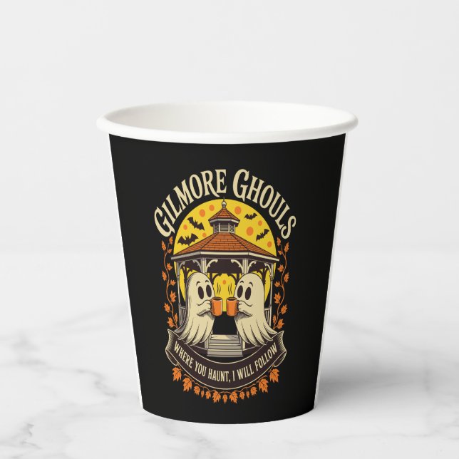 Gilmore Ghouls Halloween Ghost Pappbecher (Vorderseite)