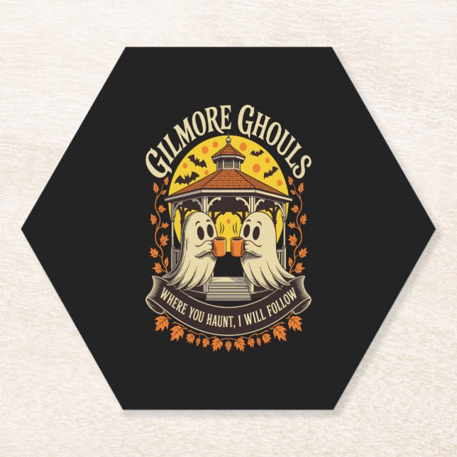 Gilmore Ghouls Halloween Ghost Untersetzer (Vorderseite)