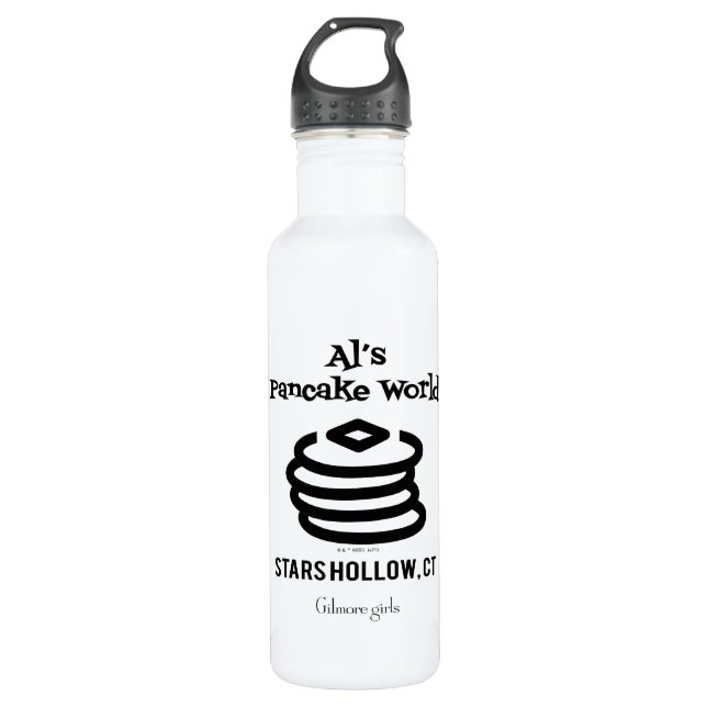 Gilmore Girls | Al's Pancake World Logo Edelstahlflasche (Vorderseite)