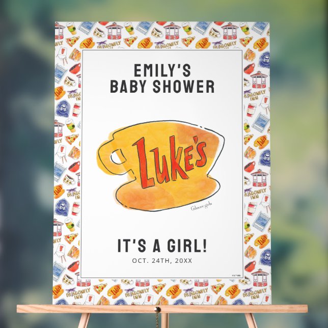 Gilmore Girl's Baby Shower Acrylschild (Neutral)