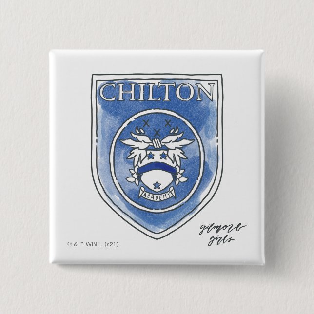 Gilmore Girls| Chilton Academy Watercolor Abzeiche Button (Vorderseite)